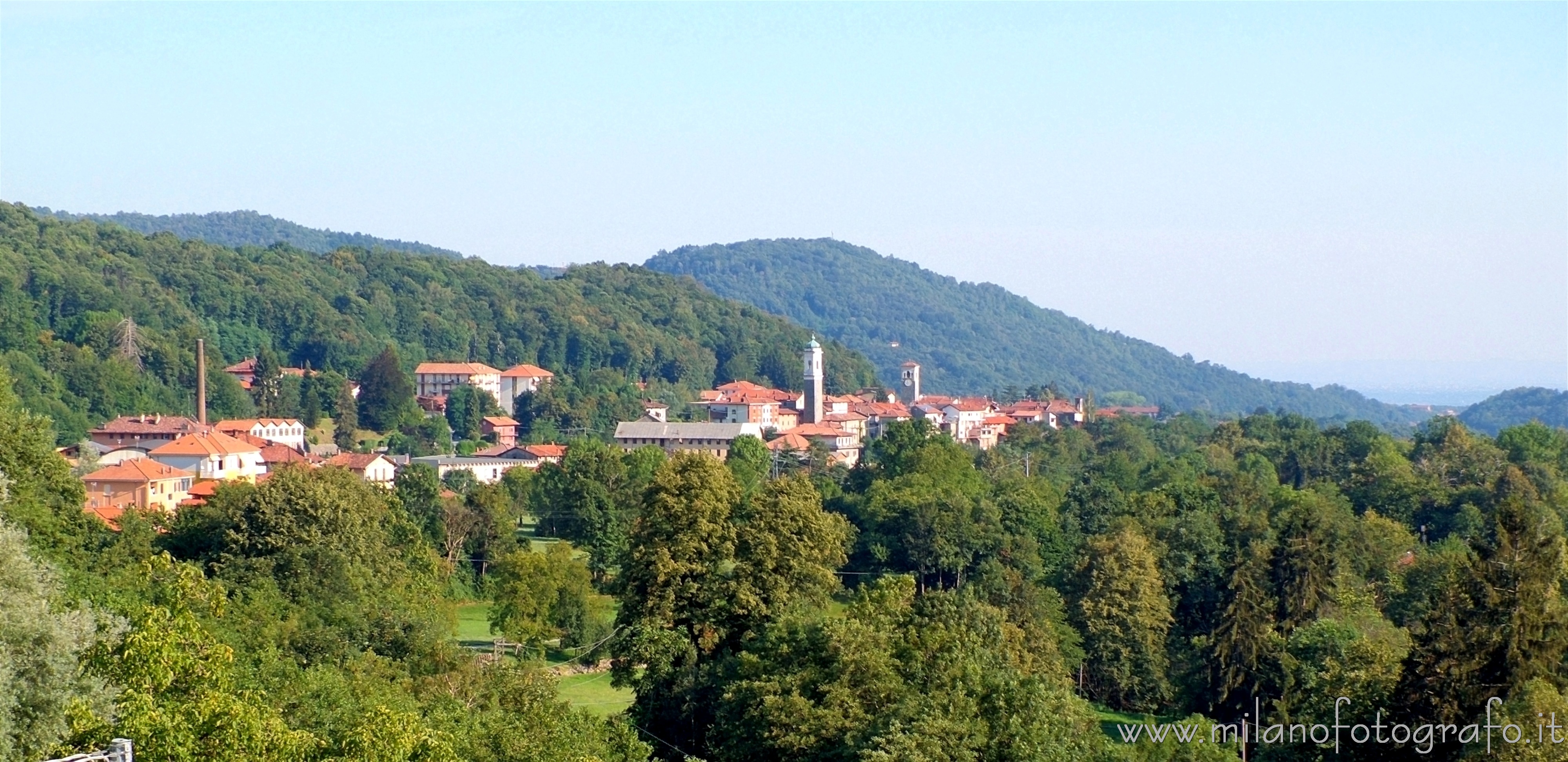 Passobreve frazione di Sagliano Micca (Biella) - Sagliano Micca visto dalla sua frazione Passobreve